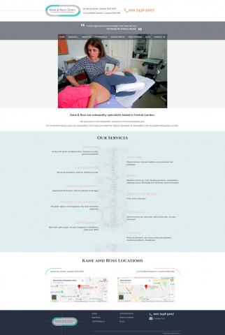 Kane and Ross Website Design - Kane and Ross are a Harley Street Osteopaths. I have been working with them for several years updating their existing site.... Kane and Ross Website Design