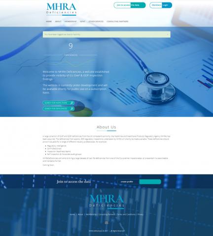 MHRA Deficiencies Membership Website - I was asked to create a E-commerce membership website for MHRA Deficiencies.... MHRA Deficiencies Membership Website