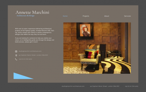Website Design for Marchini Architecture - Marchini Architecture asked me to create a new website for them. I developed the website using the Drupal content management system.... Website Design for Marchini Architecture