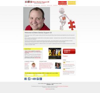 Ehlers Danlos UK Website Design - This was a website design project for Ehlers-Danlos.... Ehlers Danlos UK Website Design